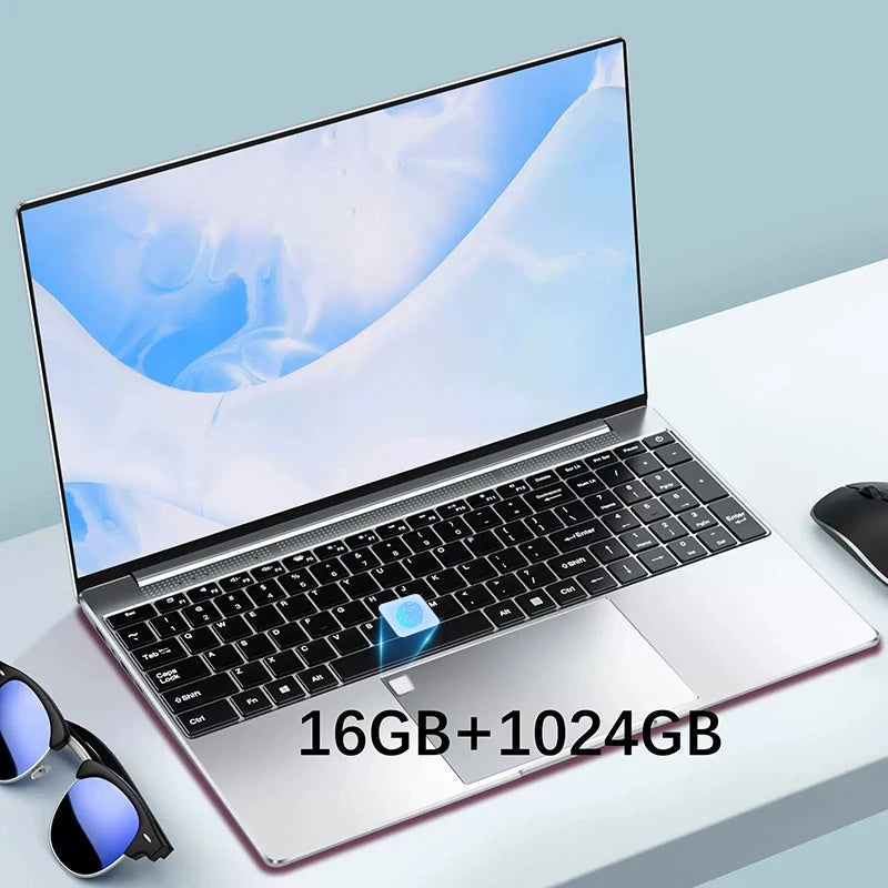 Laptop Computer 15.6 Inch CPU Intel N5095 16GB RAM 1TB WiFi6 Lightweight Business Computer Notebook Windows 11 Gaming laptops