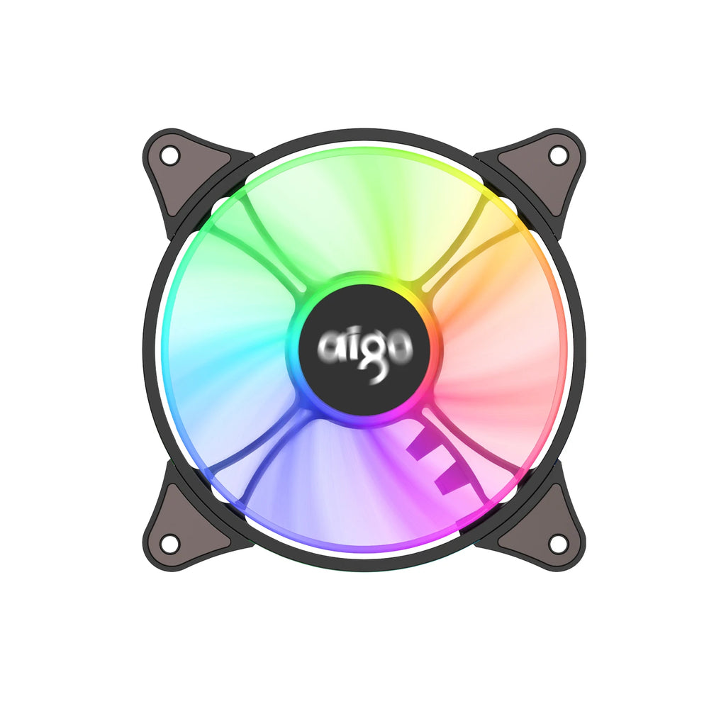 Aigo AR12 120mm pc gamer computer Case Fan RGB 12v Heatsink aura sync  Cooler argb Silent controller kit fan cooling ventilador