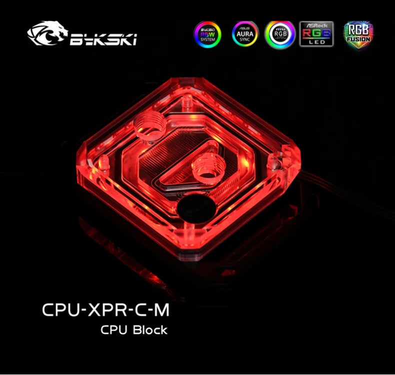 Bykski CPU Block Use for INTEL LGA115X 1200 1700 2011 /AMD Ryzen 3/5/7 X470 X570 Water Cooler Radiator CPU-XPR-C-M/CPU-XPR-C-I
