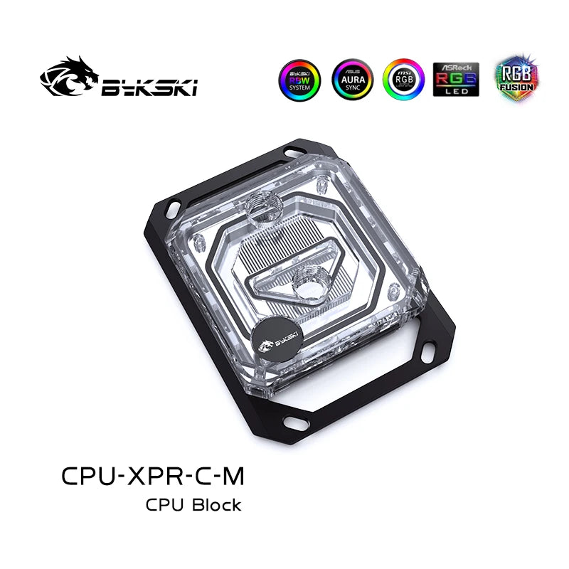Bykski CPU Block Use for INTEL LGA115X 1200 1700 2011 /AMD Ryzen 3/5/7 X470 X570 Water Cooler Radiator CPU-XPR-C-M/CPU-XPR-C-I