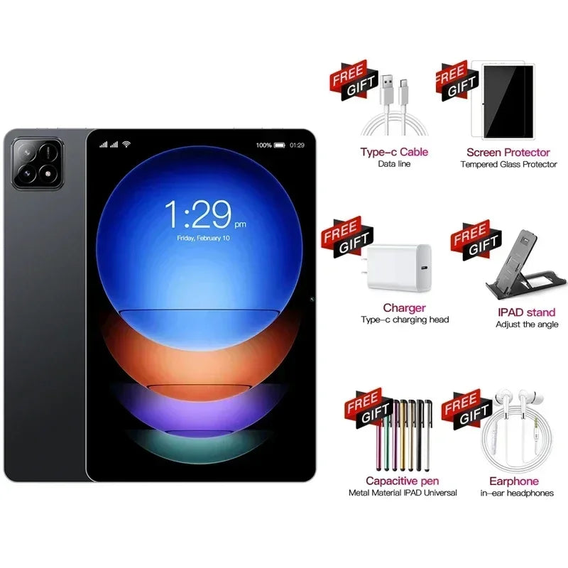 Global Version NEW Original Pad 6S Pro Tablet 11inch HD 4K Android 14 16GB+1T 20000mAh 5G Dual SIM Bluetooth WiFi GPS Tablet
