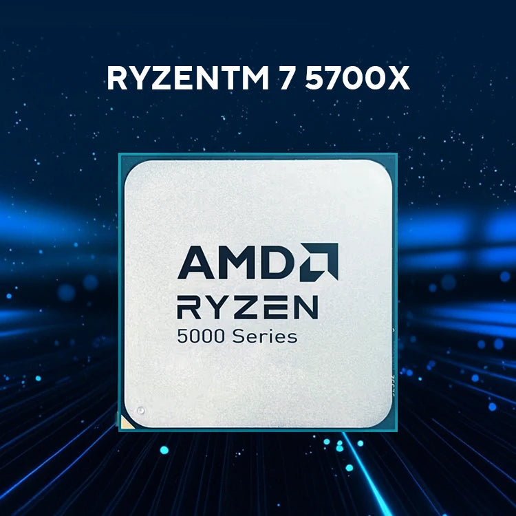 AMD Ryzen 7 5700X R7 5700X 3.4GHz 8-Core 16-Thread PCIE4.0 65W CPU Processor 7NM L3=32M 100-000000926 LGA AM4 No Fan