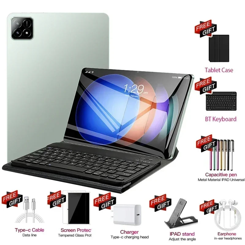 Global Version NEW Original Pad 6S Pro Tablet 11inch HD 4K Android 14 16GB+1T 20000mAh 5G Dual SIM Bluetooth WiFi GPS Tablet