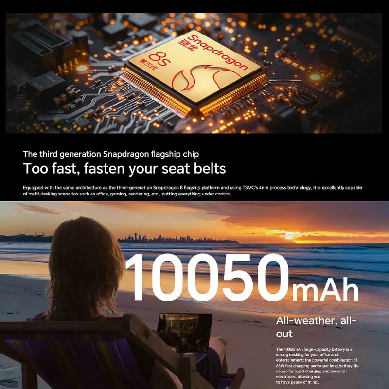 Honor MagicPad 2 12.3 inches WIFI  Snapdragon 8s Gen 3 144Hz OLED screen 10050mAh battery