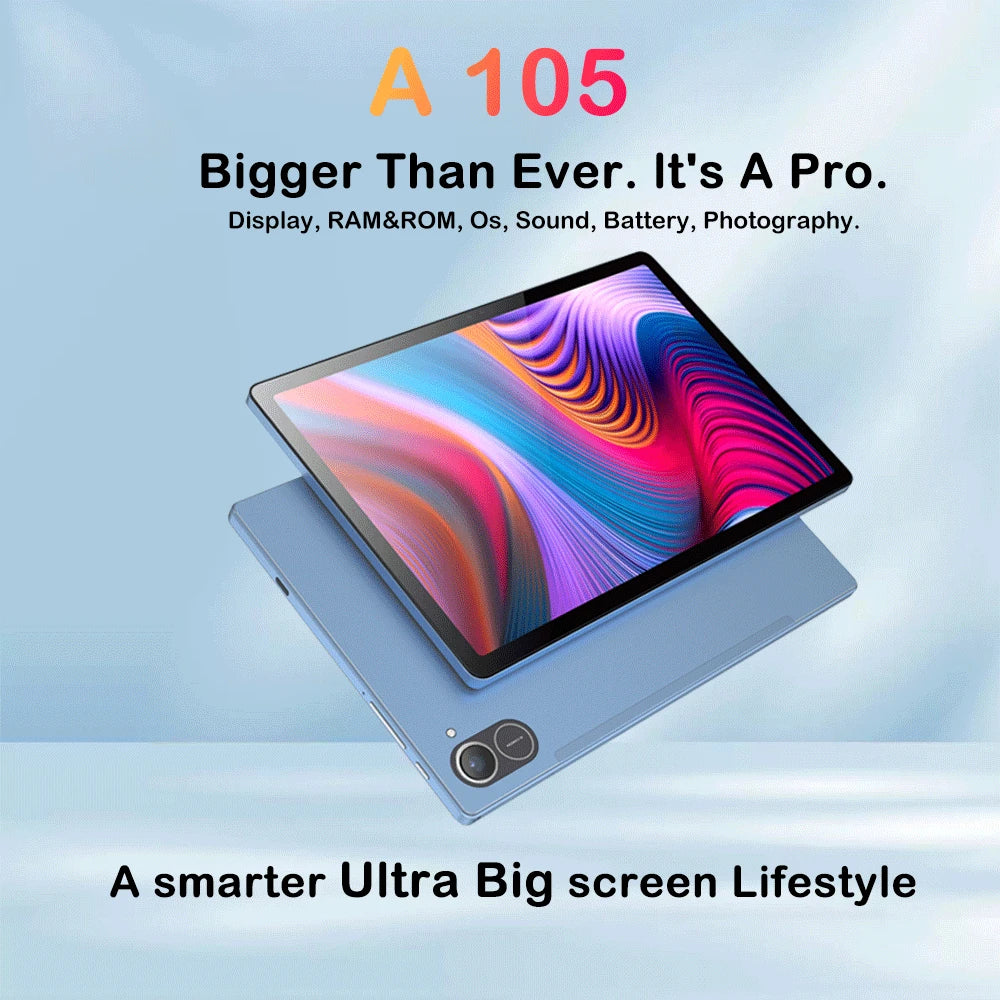 BDF 10.1 Inch LCD Tablet Android 11,8GB(4+4Expand)RAM 64ROM,1280*800 IPS Screen 5000mAh Battery Dual Camera，WiFi+3G(GSM)