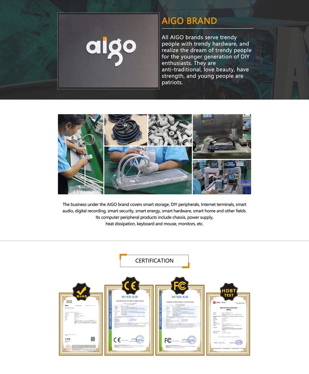 Aigo AK 500W PC PSU Power Supply Unit Black Gaming Quiet 120mm RGB Fan 24pin 12V ATX Desktop Computer Power Supply for BTC