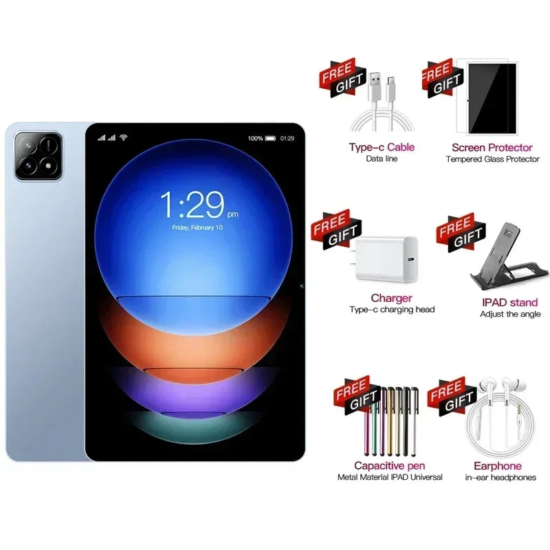 Global Version NEW Original Pad 6S Pro Tablet 11inch HD 4K Android 14 16GB+1T 20000mAh 5G Dual SIM Bluetooth WiFi GPS Tablet