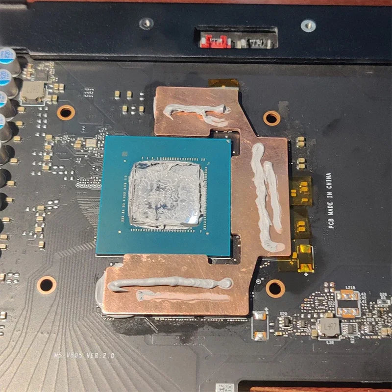 GPU RAM Copper Heat Sink For Radiator Memory Miner RTX 3060 3070 3080 3090 / 5600 5700 GPU Cooling Down 15-40 Degree Thermal Pad