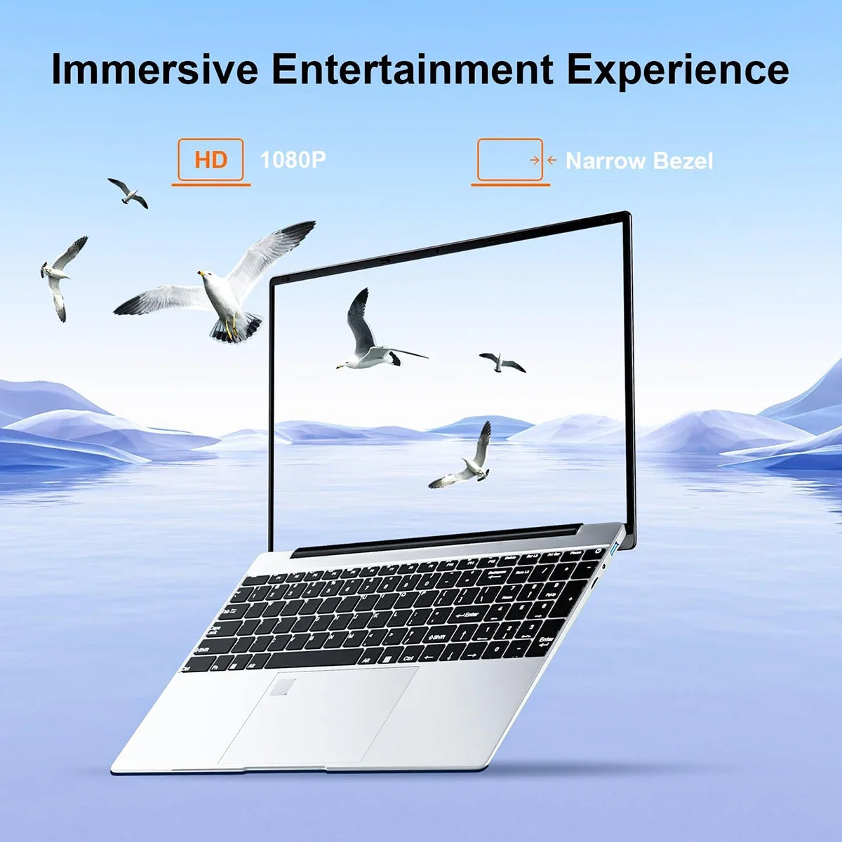 2025 Laptop 15.6 Inch 32GB Ram DDR4 2TB SSD Windows 11/10 Notebook Pc Gamer Intel N5095 Office Computer WIFI Backlit Fingerprint