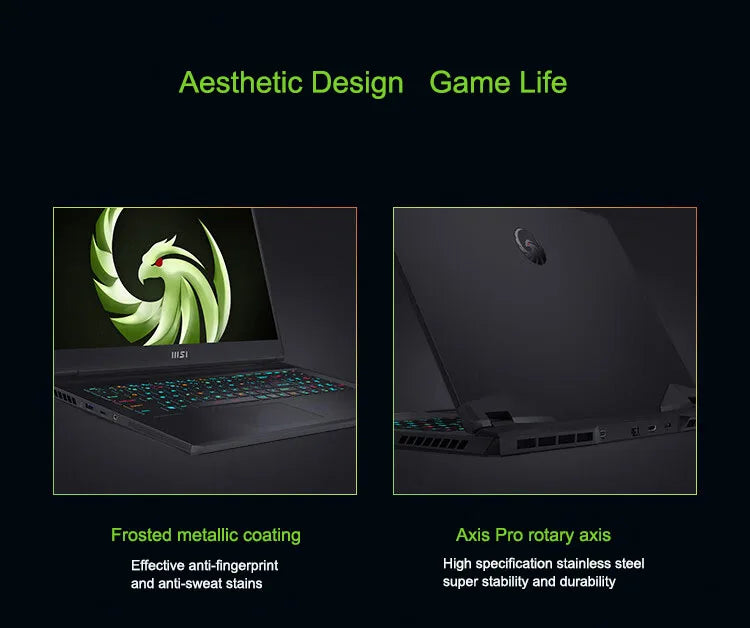 MSI Alpha 17 Gaming Laptop 17.3 Inch QHD 2.5K 240Hz IPS Screen Notebook AMD Ryzen R9-7940HX 32GB 2TB RTX4060 Gaming Computer PC