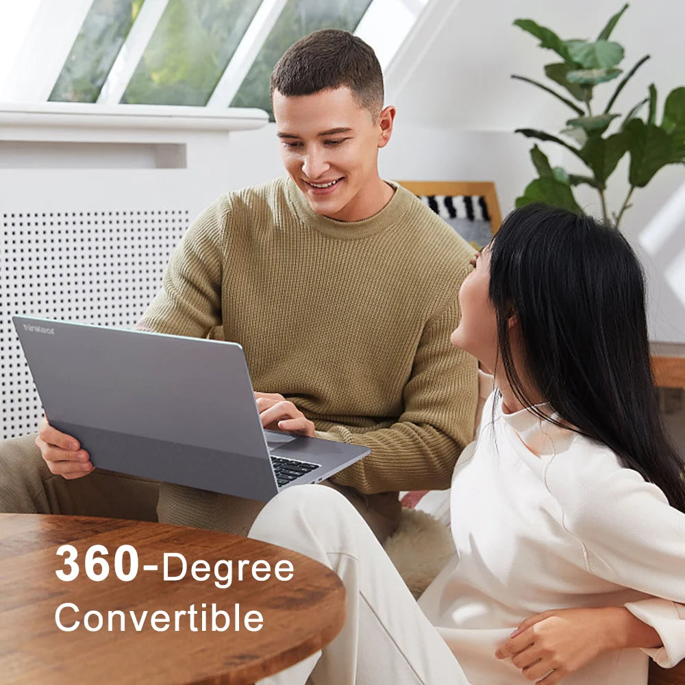 Ninkear YBOOK15 2 in 1 Laptop AMD Ryzen™ 3 3200U 15.6' 360° Flip FHD IPS Touchscreen 16G+512GB SSD  Backlit Keyboard Windows 11