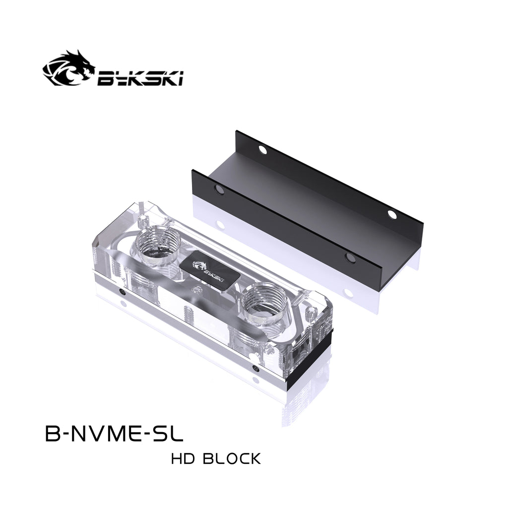 Bykski Water Block for 2280 /22110 PCI-E /SATA M.2 M2 SSD /Solid State Drive Hard Disk Radiator Nvme Heatsink Cooling /B-NVME-SL