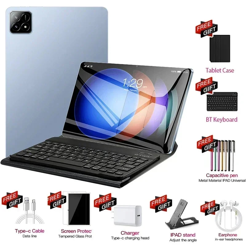 Global Version NEW Original Pad 6S Pro Tablet 11inch HD 4K Android 14 16GB+1T 20000mAh 5G Dual SIM Bluetooth WiFi GPS Tablet