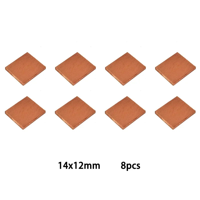 GPU RAM Copper Heat Sink For Radiator Memory Miner RTX 3060 3070 3080 3090 / 5600 5700 GPU Cooling Down 15-40 Degree Thermal Pad