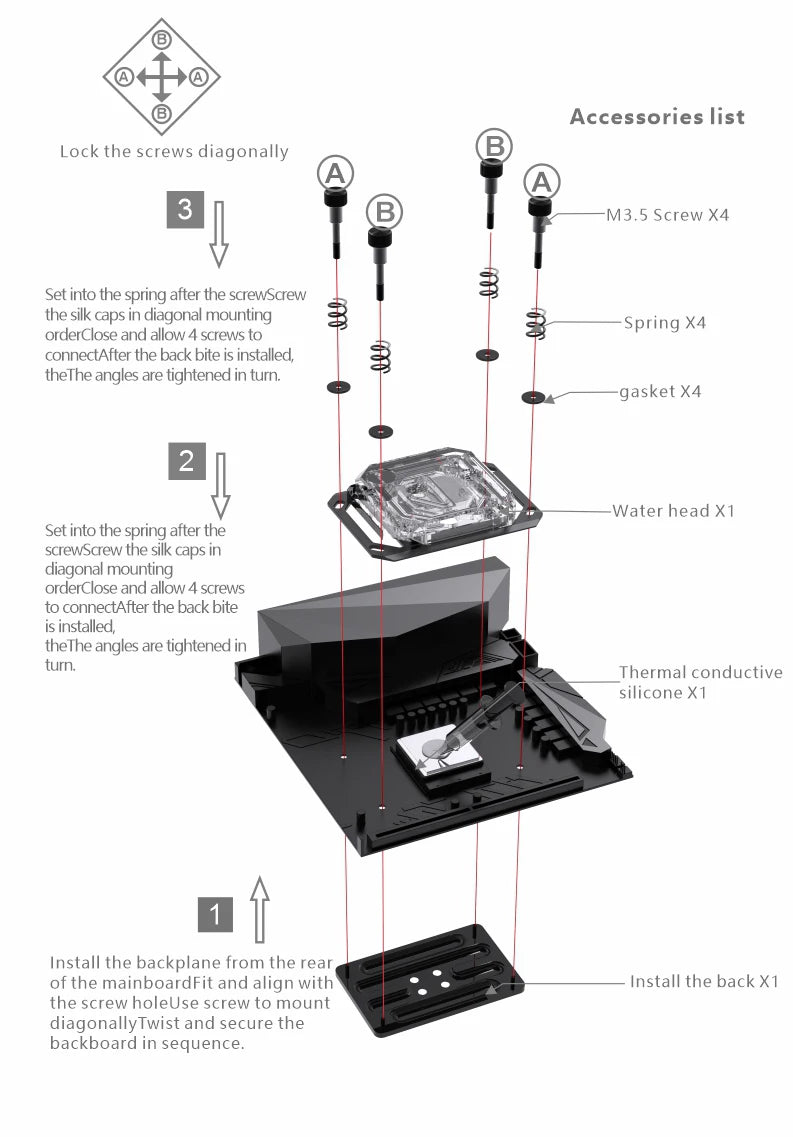 Bykski CPU Block Use for INTEL LGA115X 1200 1700 2011 /AMD Ryzen 3/5/7 X470 X570 Water Cooler Radiator CPU-XPR-C-M/CPU-XPR-C-I