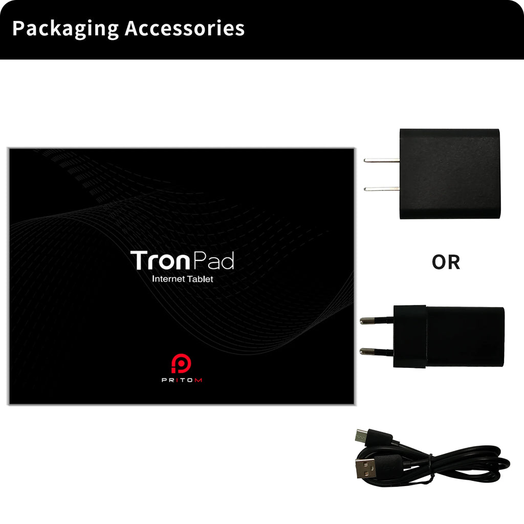 PRITOM Android 10 Tablet 10.1 Inch 2GB RAM 64GB ROM Quad Core Processor HD IPS Screen 8.0 MP Rear Camera WiFi