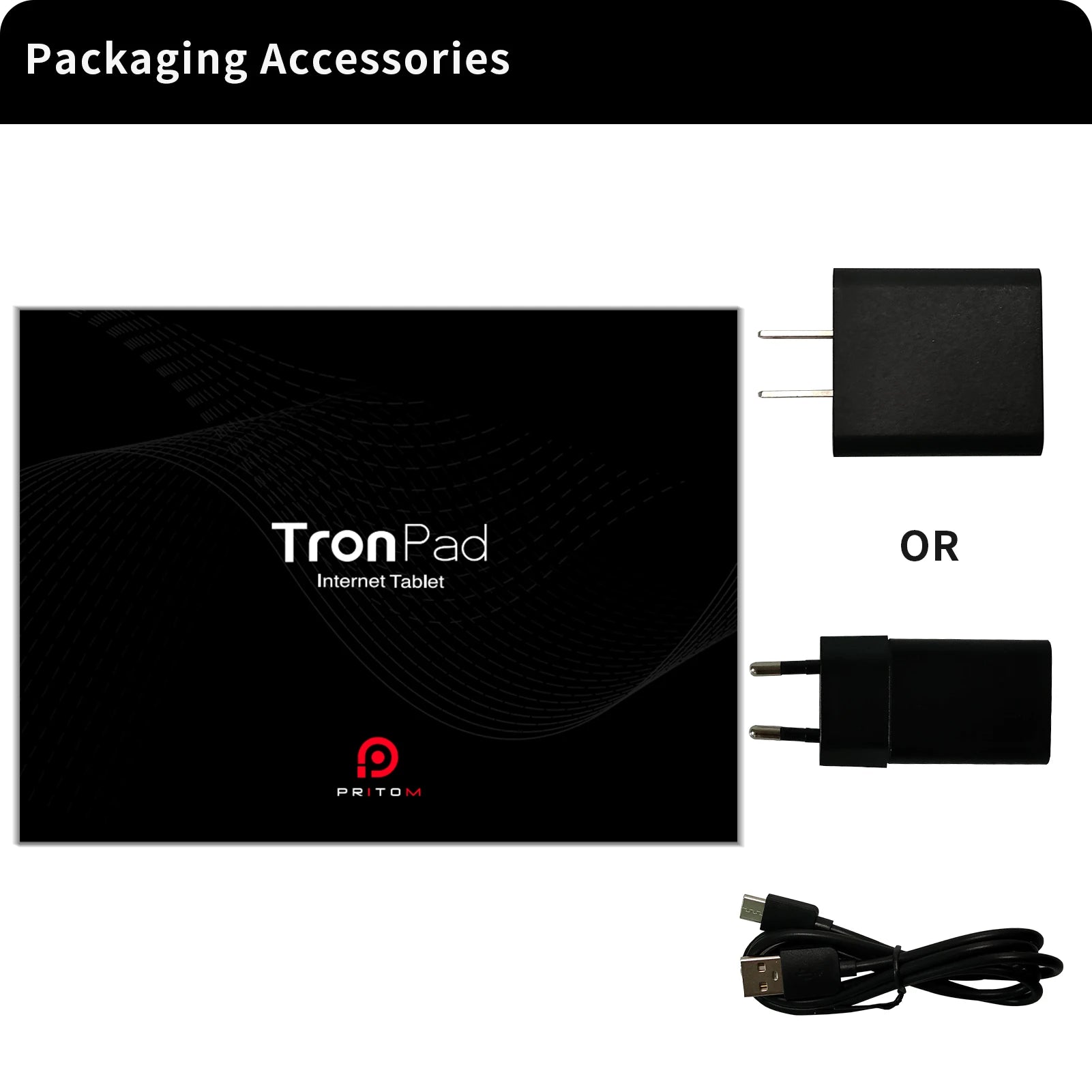 PRITOM Android 10 Tablet 10.1 Inch 2GB RAM 64GB ROM Quad Core Processor HD IPS Screen 8.0 MP Rear Camera WiFi