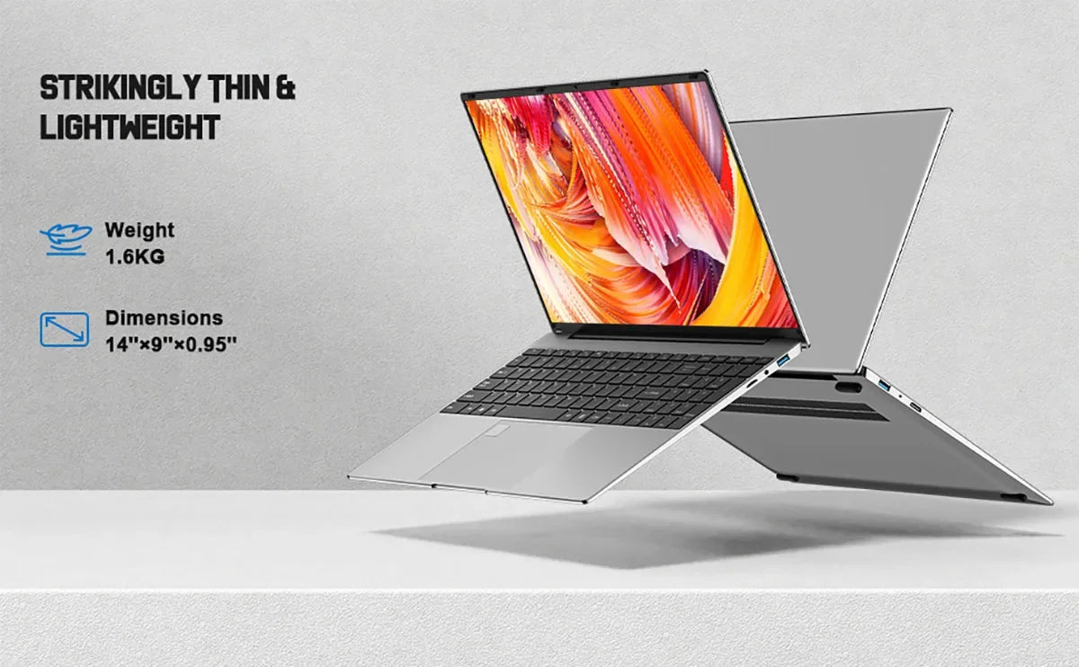 2025 Laptop 15.6 Inch 32GB Ram DDR4 2TB SSD Windows 11/10 Notebook Pc Gamer Intel N5095 Office Computer WIFI Backlit Fingerprint