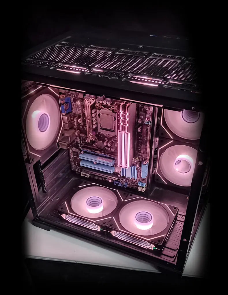 Computer Case Fan PRISM 4 PRO Mirror Cycle ARGB 120mm 4Pin PWM PC Quiet Cooling Fan Low Noise Chassis Fan