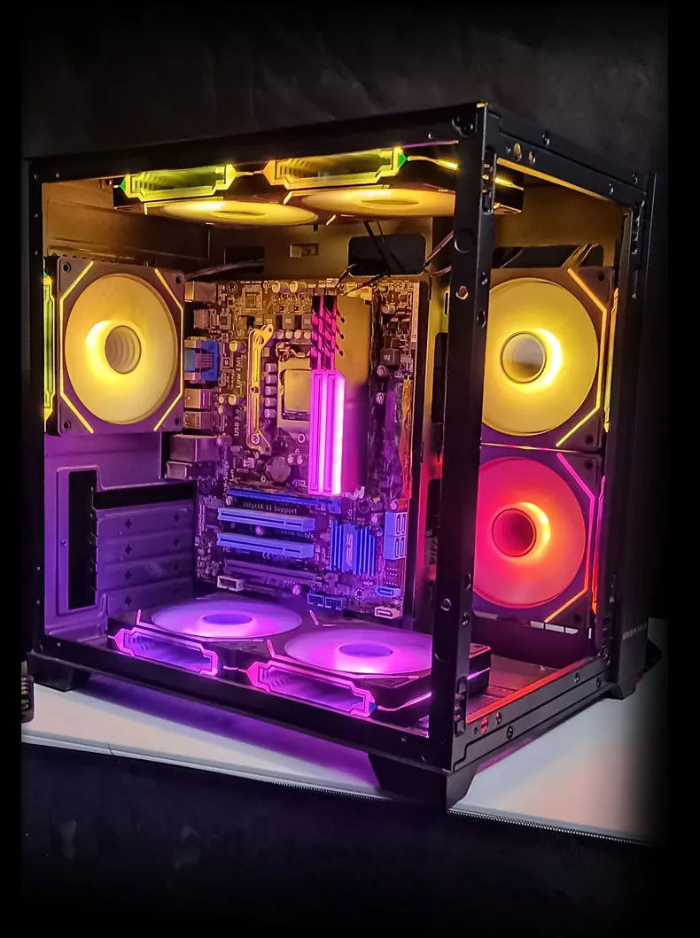 Computer Case Fan PRISM 4 PRO Mirror Cycle ARGB 120mm 4Pin PWM PC Quiet Cooling Fan Low Noise Chassis Fan