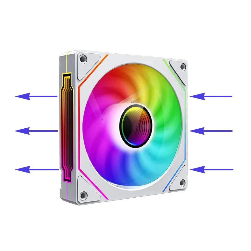 Computer Case Fan PRISM 4 PRO Mirror Cycle ARGB 120mm 4Pin PWM PC Quiet Cooling Fan Low Noise Chassis Fan