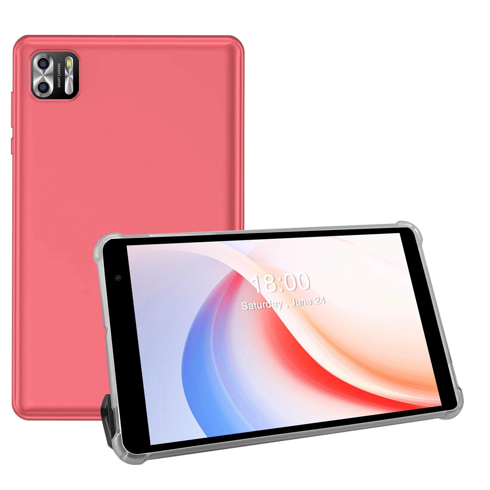PRITOM 8 Inch tablet Android 14, Octa core, 8GB (4+4GB Virtual) RAM, 64GB ROM, 5GWi-Fi, with Protective Leather Case