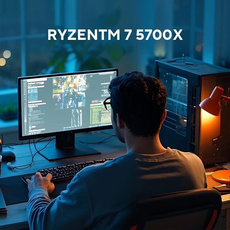 New AMD Ryzen 7 9700X Processor R7 9700X 5.5GHz 8-Core 16-Thread 40MB Game Cache 4NM TDP 65W Socket AM5 Gaming CPU Zen 5 No Fan