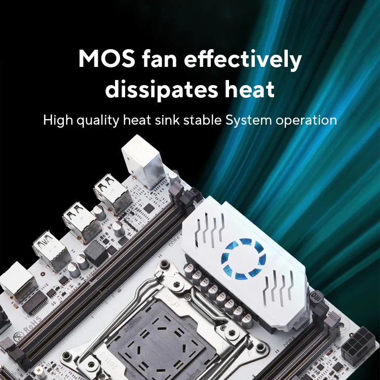QIYIDA X99 motherboard D4 LGA 2011 3 with M.2 slot Support X99 C612chip DDR4 Memory SATA3.0 USB3.0 PCI16X