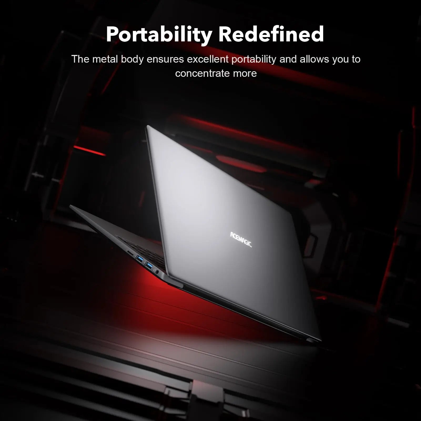 ACEMAGIC Gaming Notebook 16.1 FHD 1920*1080 16GB DDR4 512GB SSD AMD Ryzen 7 5700U Notebook Windows 11 Home BT5.2 WiFi 6 Laptop