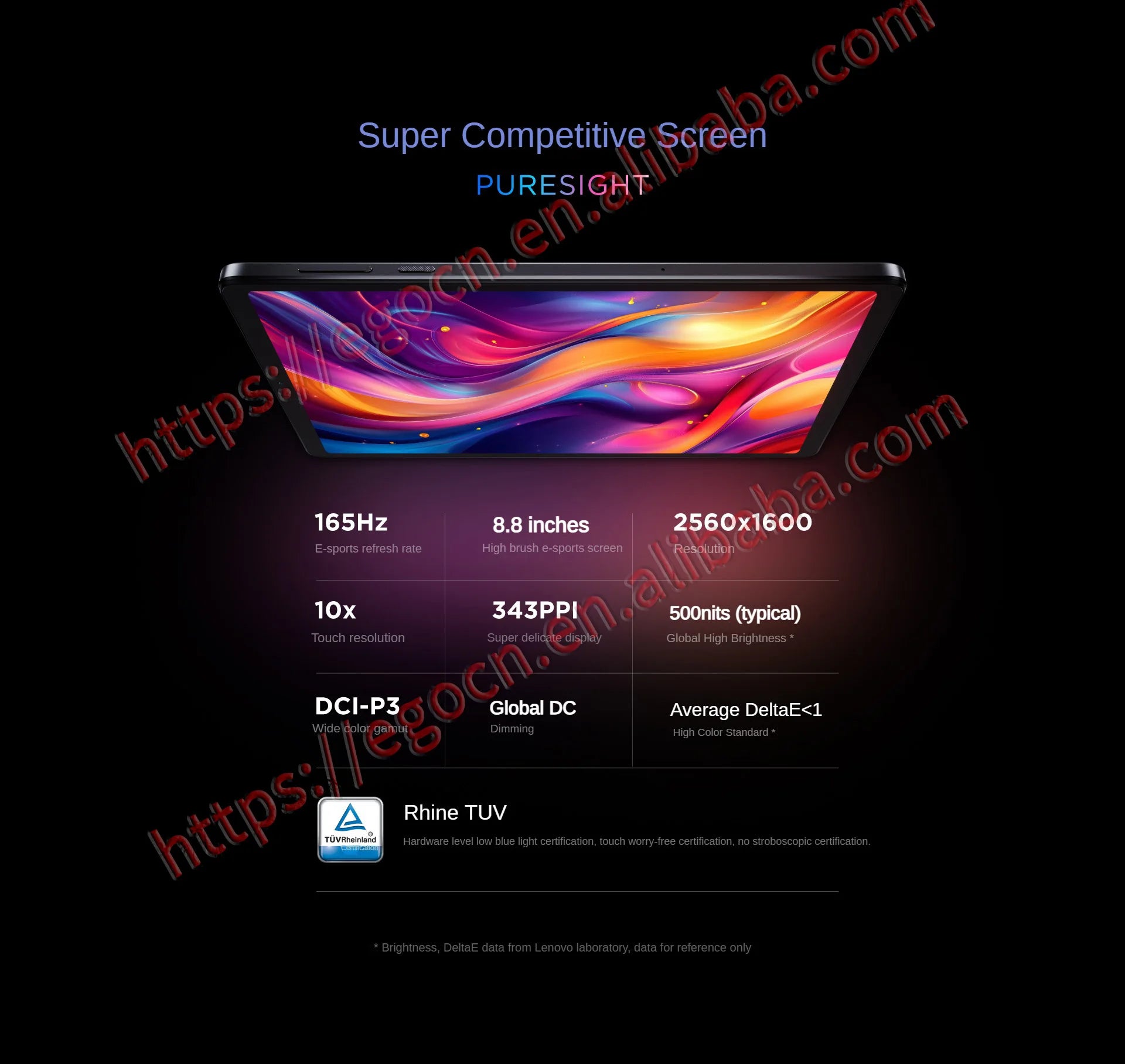 Lenovo Legion Y700 2025 8.8-inch gaming tablet Snapdragon 8 Gen3/8 core /Android 14 /12GB256GB/16GB512GB/WIFI/Black