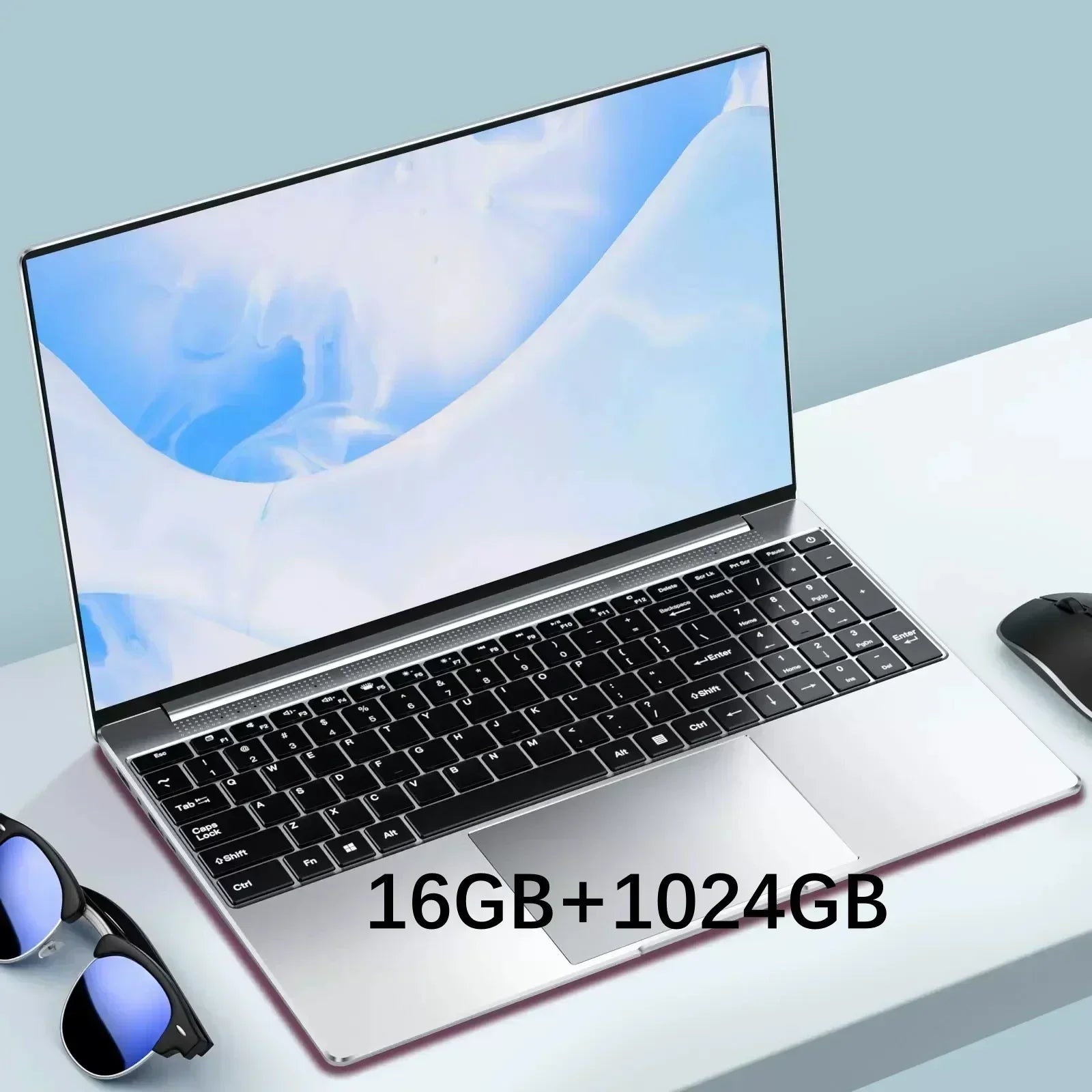 2025 Laptop 15.6 Inch 32GB Ram DDR4 2TB SSD Windows 11/10 Notebook Pc Gamer Intel N5095 Office Computer WIFI Backlit Fingerprint