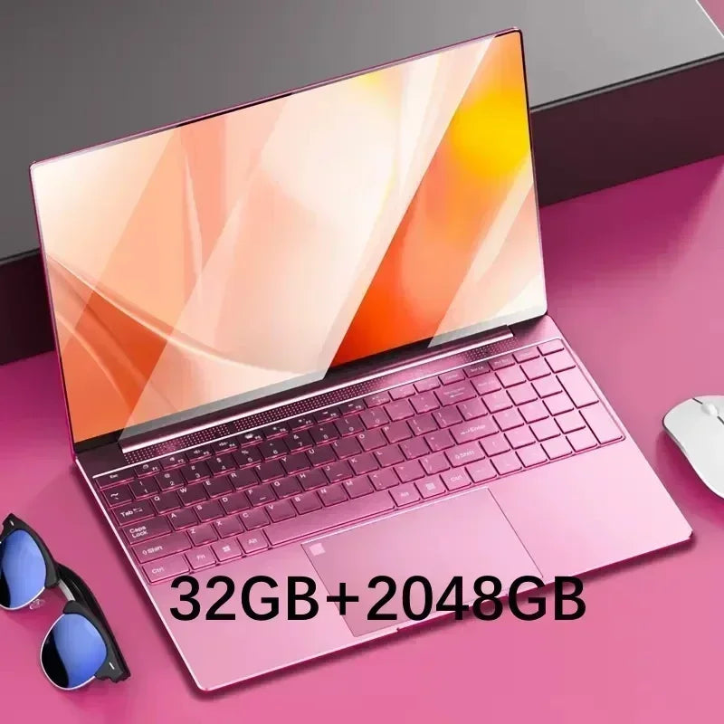 2025 Laptop 15.6 Inch 32GB Ram DDR4 2TB SSD Windows 11/10 Notebook Pc Gamer Intel N5095 Office Computer WIFI Backlit Fingerprint