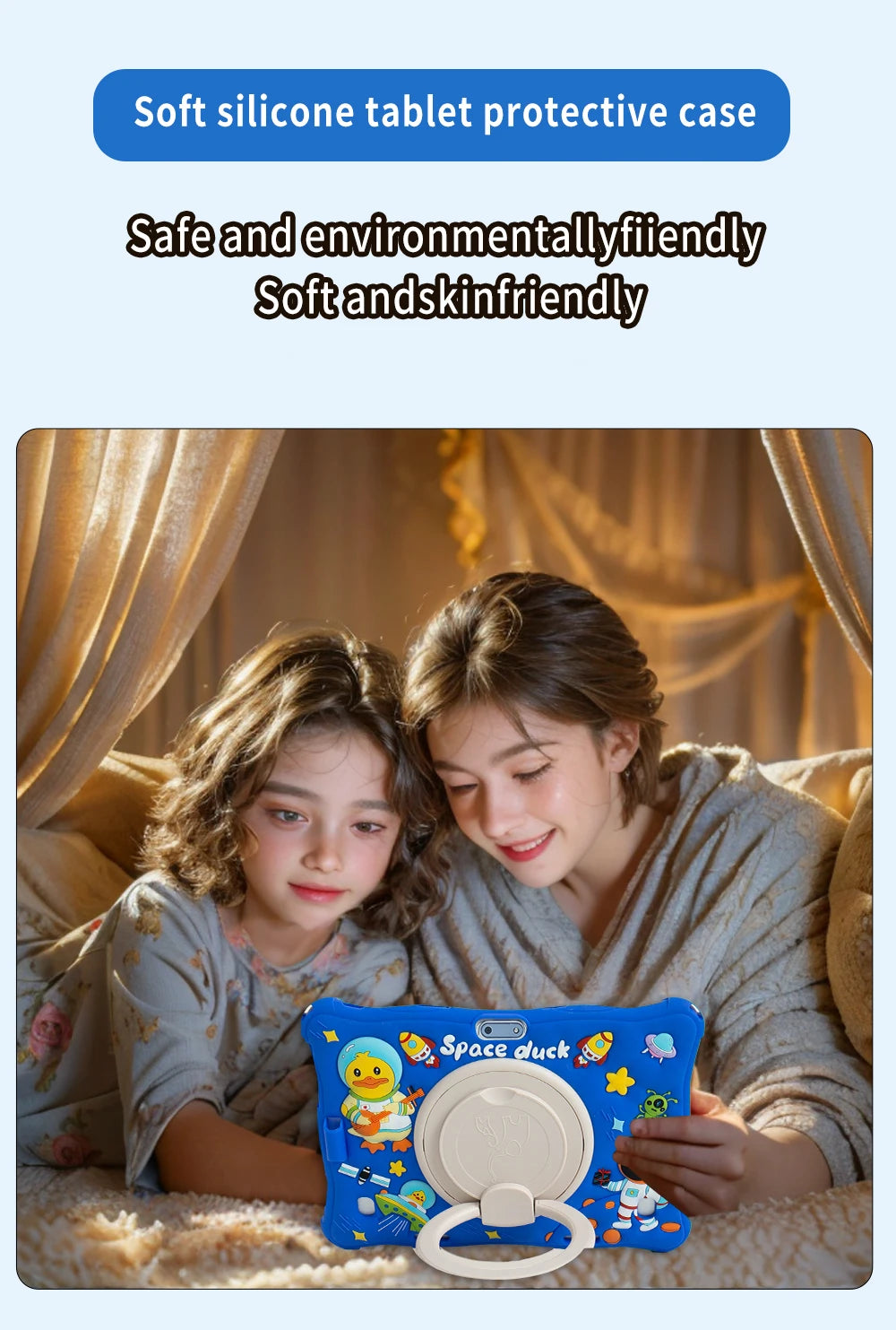 BDF Kids 10.1 Inch Tablet Android 11 Pc 4GB Ram 64GB Rom 3G SIM Card Slot Built in children's program software WiFi Bluetooth