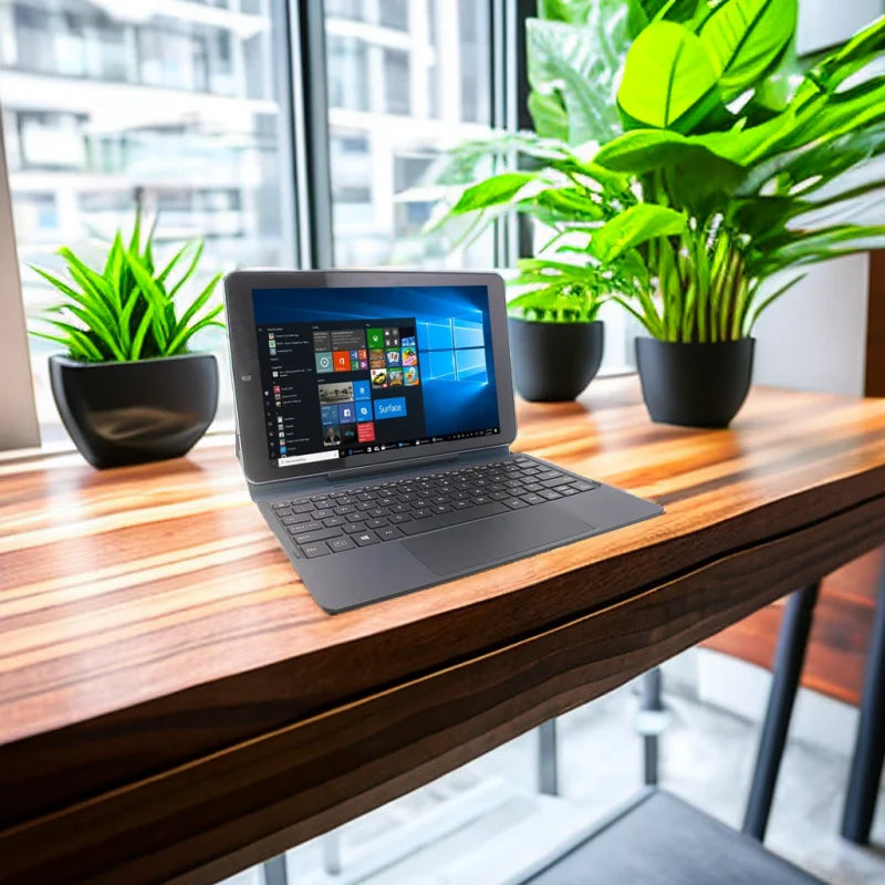 Flash Sales 10.1 INCH 2-in-1 Mini Notebook 2GRAM+32GROM W102 Windows 10 System 6000mAh Dual Camera WIFI Quad Core
