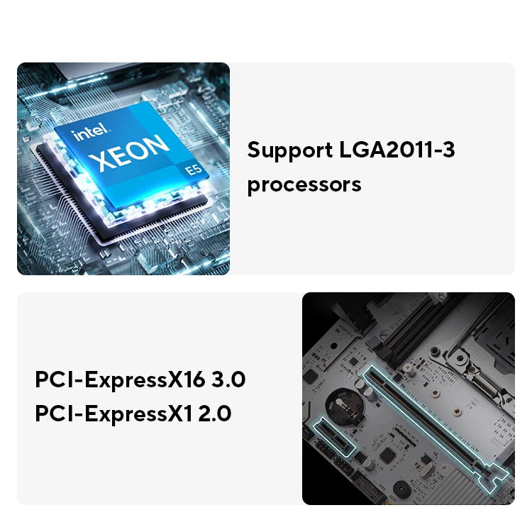 QIYIDA X99 motherboard D4 LGA 2011 3 with M.2 slot Support X99 C612chip DDR4 Memory SATA3.0 USB3.0 PCI16X