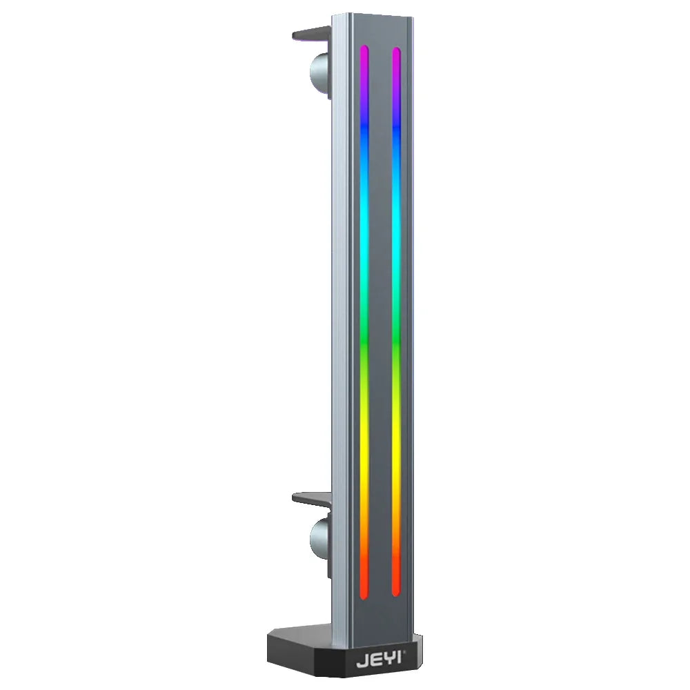 JEYI RGB GPU Graphics Card Support Bracket Aluminum Alloy Video Card Holder,  Built-in 5V ARGB SYNC Lamp, Adjustable Height
