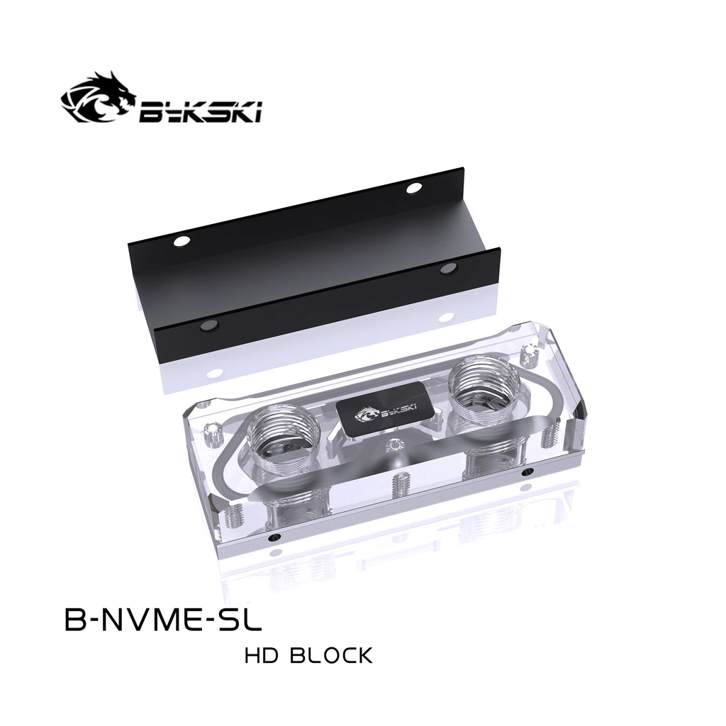 Bykski Water Block for 2280 /22110 PCI-E /SATA M.2 M2 SSD /Solid State Drive Hard Disk Radiator Nvme Heatsink Cooling /B-NVME-SL