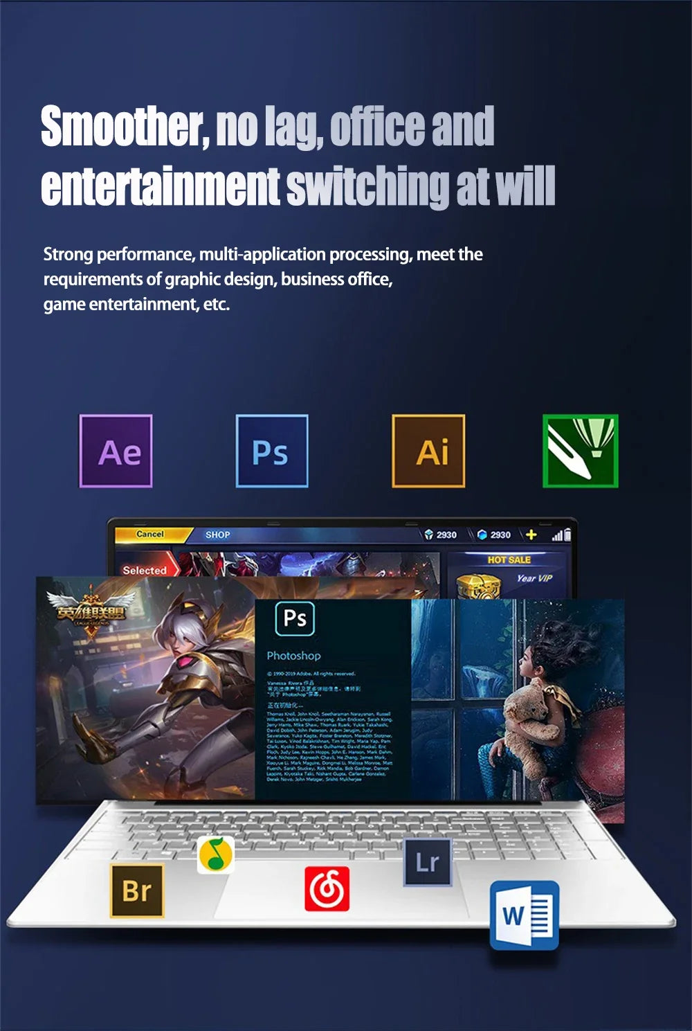 2025 Laptop 15.6 Inch 32GB Ram DDR4 2TB SSD Windows 11/10 Notebook Pc Gamer Intel N5095 Office Computer WIFI Backlit Fingerprint
