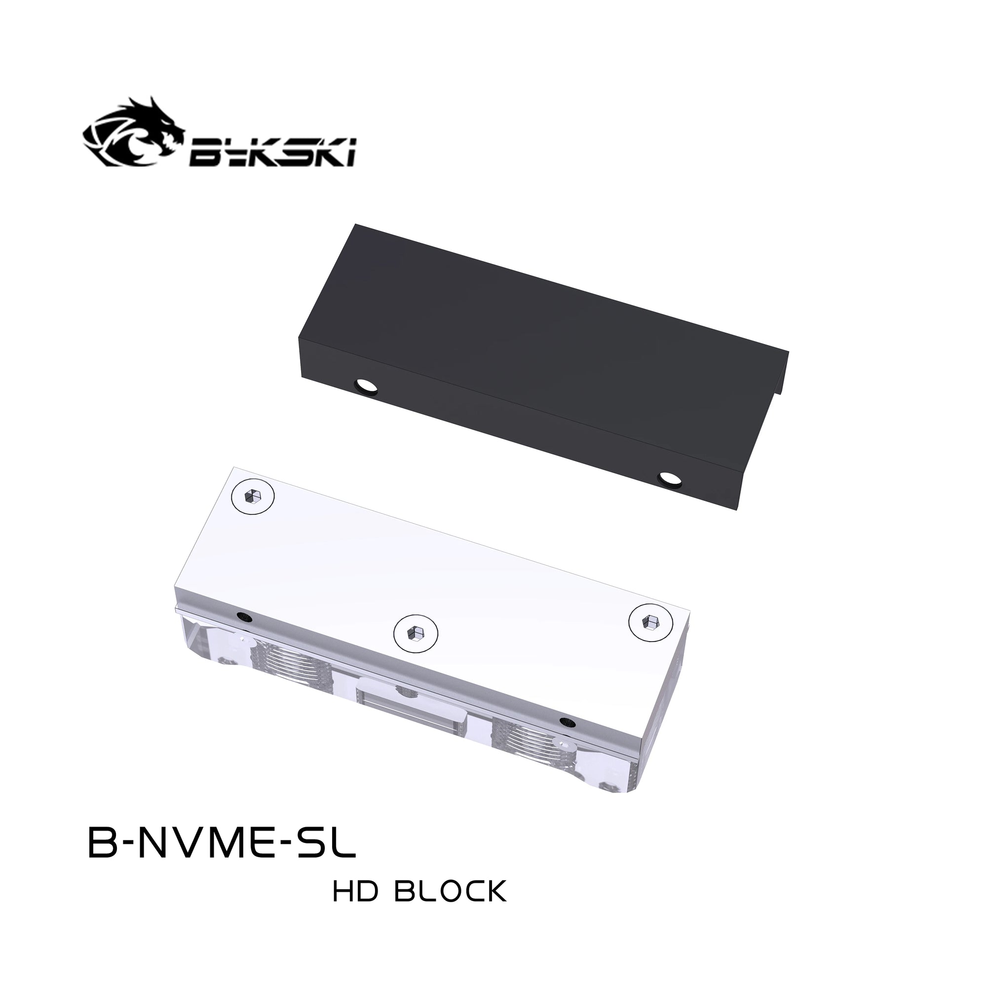 Bykski Water Block for 2280 /22110 PCI-E /SATA M.2 M2 SSD /Solid State Drive Hard Disk Radiator Nvme Heatsink Cooling /B-NVME-SL