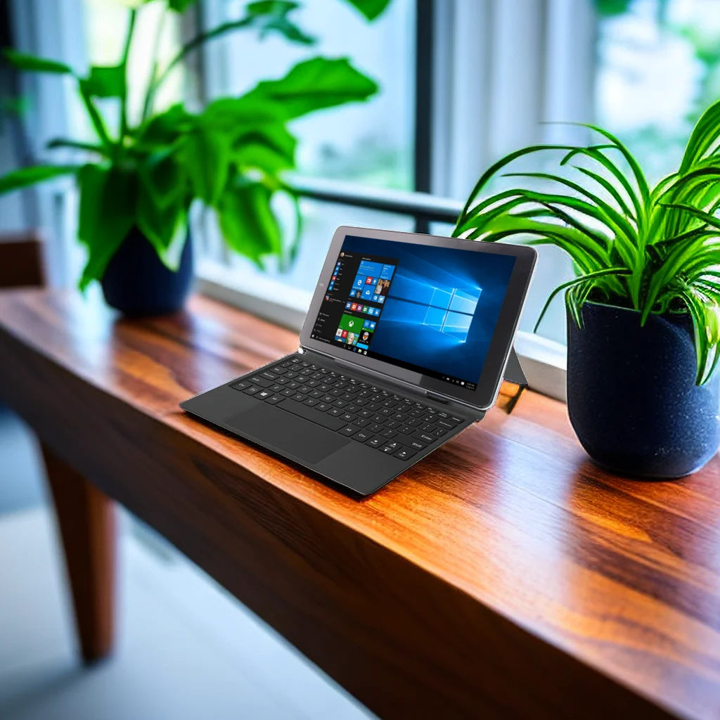 Flash Sales 10.1 INCH 2-in-1 Mini Notebook 2GRAM+32GROM W102 Windows 10 System 6000mAh Dual Camera WIFI Quad Core